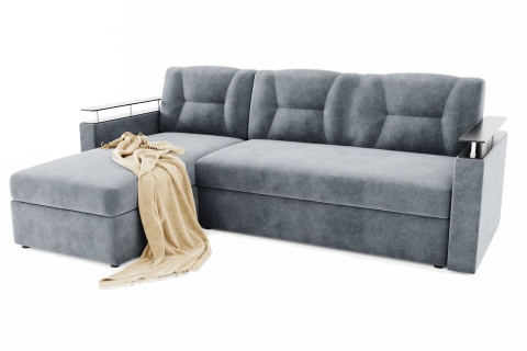 Диван Угловой Маргарита с Ножками-Кубышками Ш-2260 х Г-1550 х В-1000 мм/Спальное место Ш-1250 х Г-2000 мм