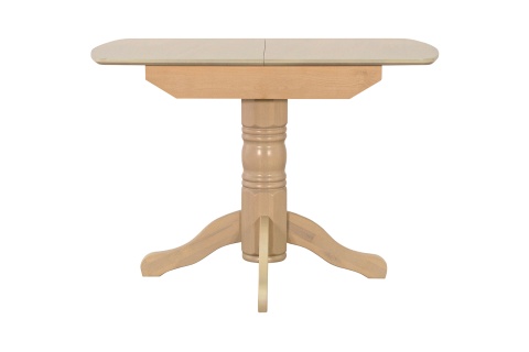 Стол обеденный раздвижной с овальной крышкой выбеленная береза